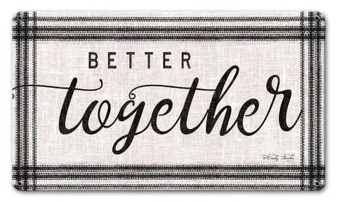 Wood Grain Better Together Vintage Sign Metal Sign