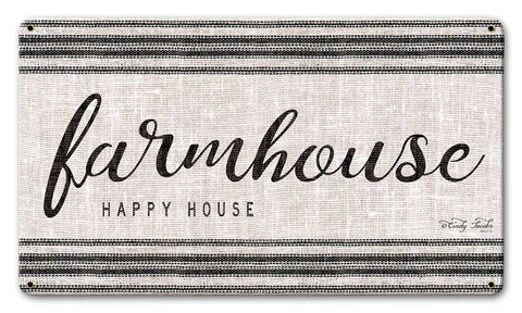 Wood Grain Farmhouse Vintage Sign Metal Sign