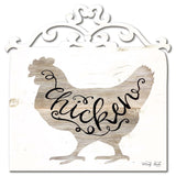 White Chicken Vintage Sign Metal Sign
