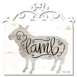 White Lamb Vintage Sign Metal Sign