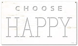 Choose Happy Vintage Sign Metal Sign