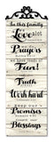 White In This Family Vintage Sign Metal Sign