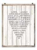 Sign Love Love Is Patient Vintage Sign Metal Sign