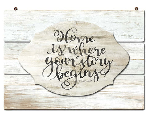 Home Home Is Where 3D Vintage Sign Metal Sign