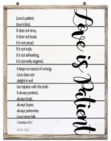 Love Love Patient Vintage Sign Metal Sign