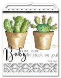 Succulent Pot Like Glue RT Vintage Sign Metal Sign