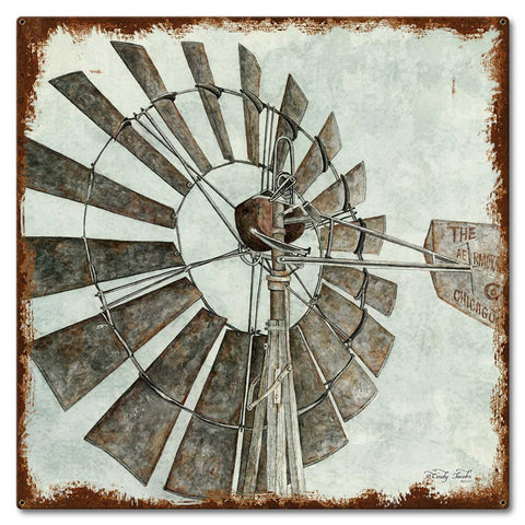 Windmill Vintage Sign Metal Sign