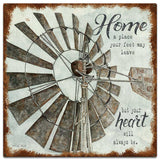 Windmill Home Vintage Sign Metal Sign