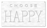 Choose Happy Vintage Sign Metal Sign