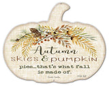 PUMP Autumn Skies Metal Sign