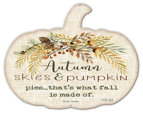 PUMP Autumn Skies Metal Sign