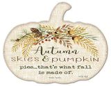 PUMP Autumn Skies Metal Sign