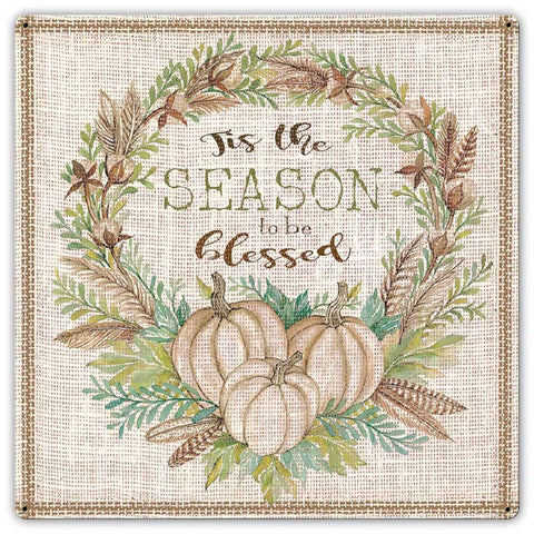 Fall-Wreath-Start-Each-Day-Metal-Sign