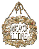 Coastal Wreath Metal Sign
