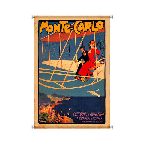 Monte-Carlo-Aviation-Vintage-Sign-Metal-Sign