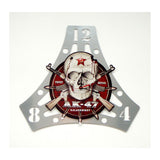 Ak-47 Skull Metal Sign