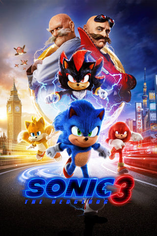 Sonic the Hedgehog 3 Style A Movie Poster 11 x 17 inch