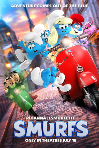 Smurfs Style D Movie Poster 11 x 17 inch