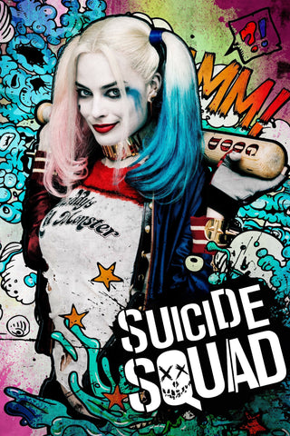Suicide Squad Style D Movie Poster 11 x 17 inch