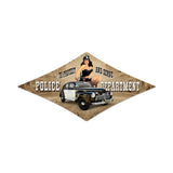 Police Department Vintage Sign Metal Sign
