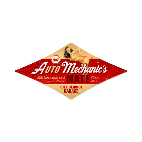Auto Mechanic Vintage Sign Metal Sign