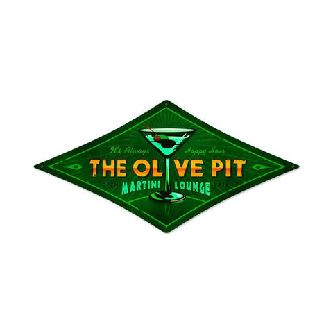 Olive Pit Vintage Sign Metal Sign