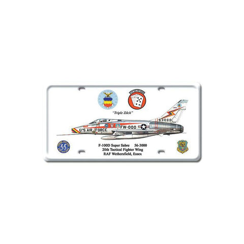F-100D Super Sabre Vintage Sign Metal Sign