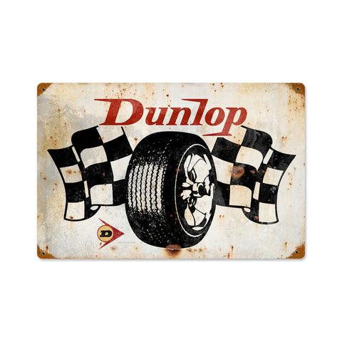 Dunlop-Flags-Vintage-Sign-Metal-Sign