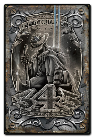 Fallen Brothers Vintage Sign Metal Sign