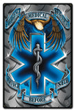 Emergency Medical Vintage Sign Metal Sign