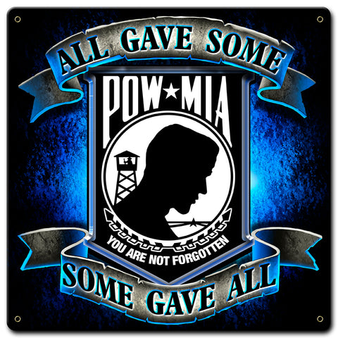 Pow Mia Vintage Sign Metal Sign