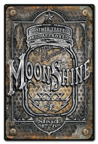 Moonshine Jar Vintage Sign Metal Sign