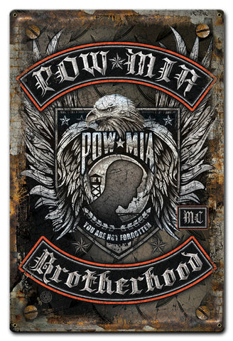 Pow-Mia-Brotherhood-Vintage-Sign-Metal-Sign