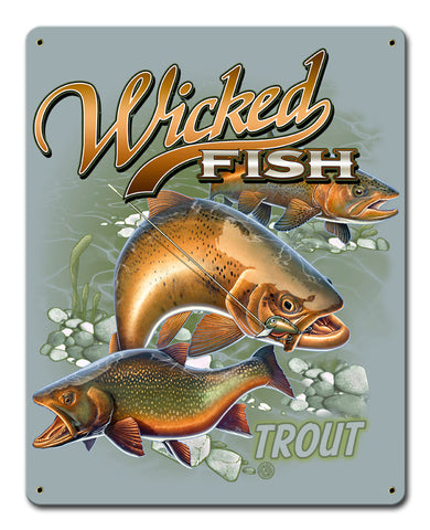 Trout-Wicked-Fishing-Vintage-Sign-Metal-Sign
