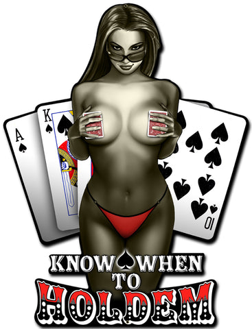 Know When To Holdem Vintage Sign Metal Sign