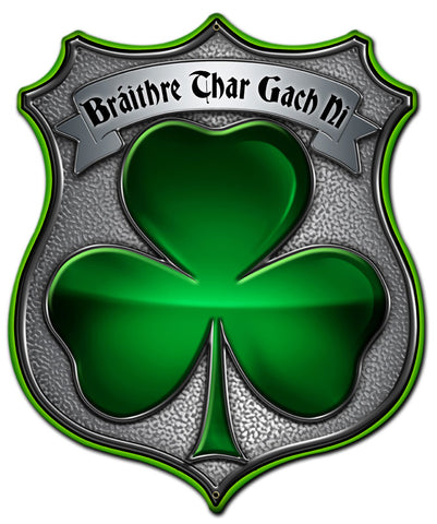 Clover Shield Vintage Sign Metal Sign