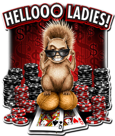 Hellooo Ladies Vintage Sign Metal Sign