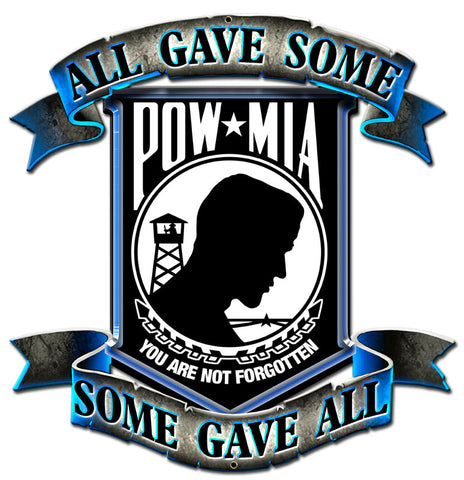 Pow Mia Vintage Sign Metal Sign