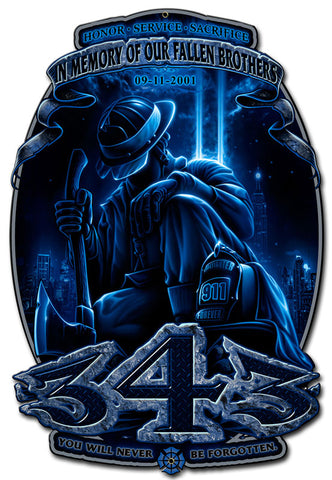 In Memory Fallen Brothers Vintage Sign Metal Sign