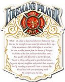 Fireman'S Prayer Vintage Sign Metal Sign