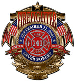 Firefighter Never Forget Vintage Sign Metal Sign