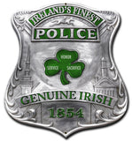 Ireland'S Finest Police Shield Vintage Sign Metal Sign
