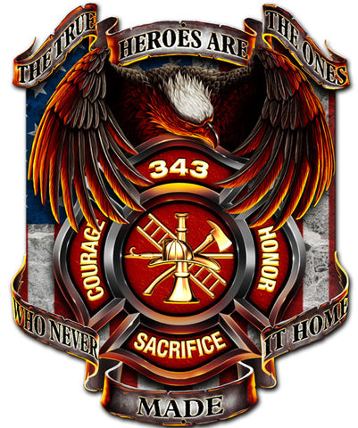 The True Heroes Vintage Sign Metal Sign