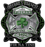 Ireland Bravest Fireman Vintage Sign Metal Sign