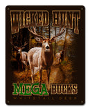 DEERS MEGA BUCKS Vintage Sign Metal Sign