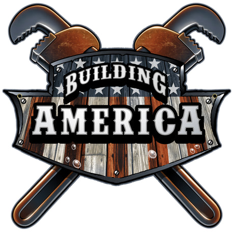 BUILDING AMERICA WRENCH Vintage Sign Metal Sign