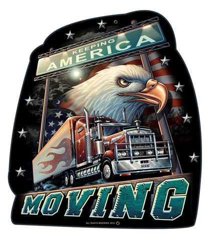 TRUCKERS-AMERICA-MOVING-Vintage-Sign-Metal-Sign