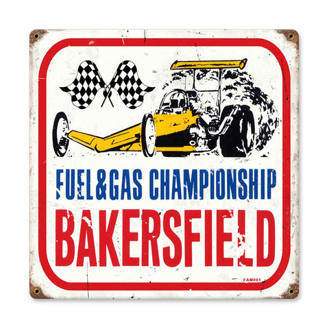 Bakersfield Vintage Sign Metal Sign