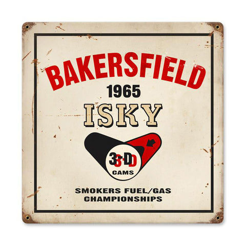 Bakersfield Isky Vintage Sign Metal Sign