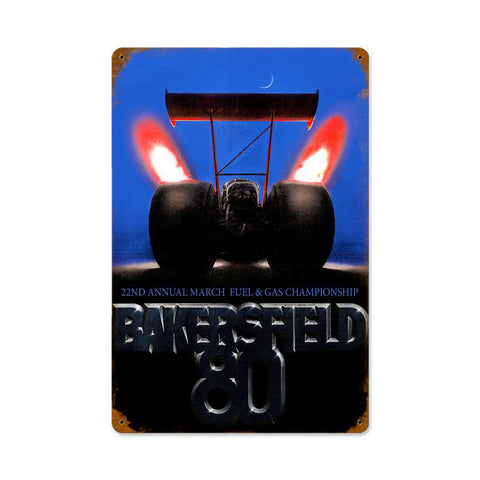 Bakersfield 80 Vintage Sign Metal Sign